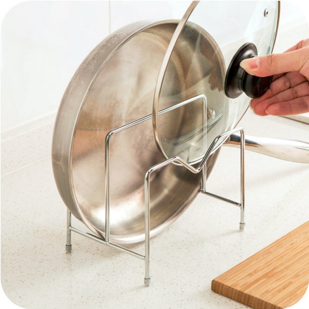 θ   ξ ڸ  Ѳ     ı  丮  Ȧ/Stainless Steel Pot Rack Kitchen Chopping Board Lid Pot Pan Storage Shelf Drain Tableware Shel